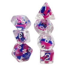 Foam Brain Games FBG2291 Bisexual Flag Dice - Set of 7