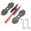 Brake Caliper Compression Tool, Adjustable Brake Caliper Piston Compressor Tool with 2 Hooks for Piston Calipers 2