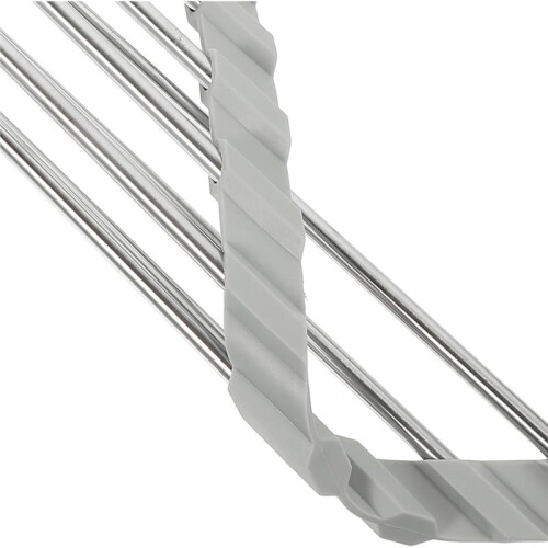 Stainless Steel Kitchen Sink Rack Foldable Triangular Draining Basket Storage Holder for Vegetable and Dish Drainage