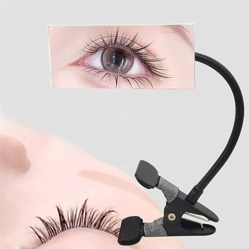 Specchio per il Trucco con Clip Flessibile per Extension Ciglia da Salone 1