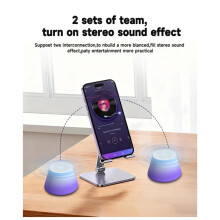 Magnetic Speaker BT5.3 Portable Small Sound Box Phone Holder JW912 Wireless Loudspeaker for Phone Tablet