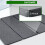 Stone Dish Drying Mat for Kitchen Counter, Foldable Diatomaceous Earth Large Dry Mats Grey 6