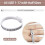 Ring Sizer Measuring Tool,Steel Ring Mandrel for Ring Making,Ring Sizer Mandrel,Ring Size Measuring Tool Set 2