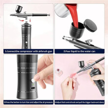 Airbrush KIT Cordless Rechargeable Compressor Airbrush Set, Automatically Handles Model Painting, Nails, Makeup