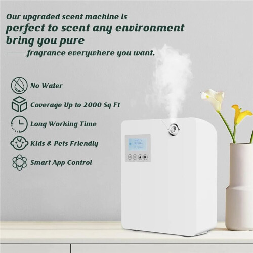 Waterless Fragrance Diffuser 300ml WIFI Control Flavoring Diffuser Timer Function Air Freshener EU Plug 1
