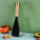 Silicone Spatula Cooking Spoon - Multifunctional Kitchen Tool for Mixing, Scooping, and Serving (Black-2PC) 5