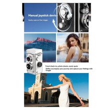 Vintage Digital Camera Dual Lens 5MP 1080P FHD Video Vlogging Portable Retro Camera with Flash A