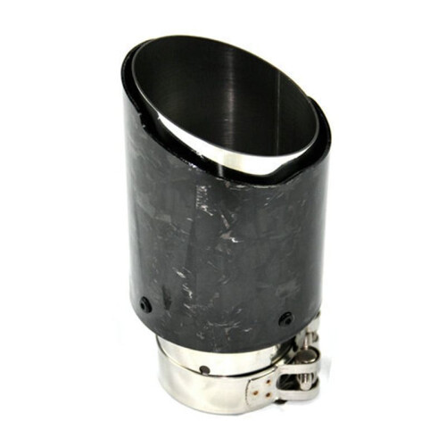 Car Forging Pattern Exhaust Tip 63-101MM Universal Car Exhaust Pipe Modification Tail Throat Clip- Tail Pipe 2