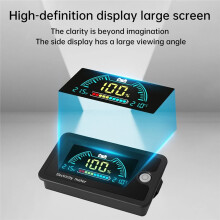 8-100V LCD Digital Voltmeter for Ternary/Lithium Iron Phosphate/Lead Acid Batteries with Temperature Alarm