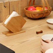 Bamboo Tissue Box Standing Shape Paper Napkin Rack Boxes for Home Kitchen Dining Table Decoration Storage Holder