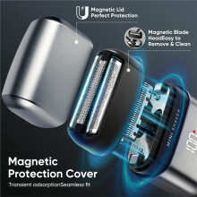Foliescheerapparaten voor Mannen, Elektrische Gezichtsscheerapparaten voor Mannen, USB--Zakscheerapparaten voor Mannen
