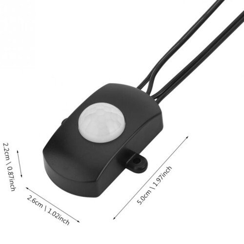 5A DC5-24V  USB PIR Infrared Motion Sensor Detector Automatic  for LED Light Strip Intelligent Sensing(Black) 2