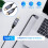Cable USB C una   USB Tipo C para  3 una Cable  DP Cable Adaptador 4K 2