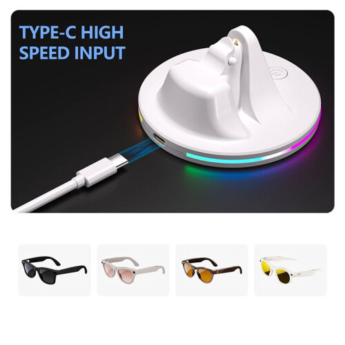 RGB  Glasses Charging Stand for  Meta /Skyler  AR Glasses Charging Dock 2