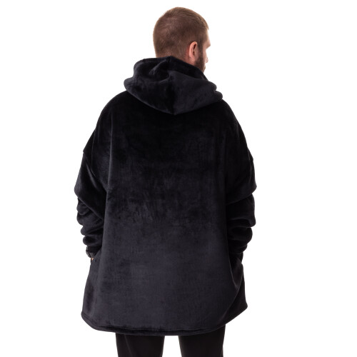 Marvel Marvel Blanket Hoodie (Mens Black) 1