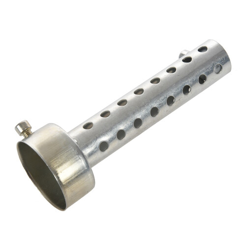 2X Silver Motorcycle Exhaust Can Muffler Insert Baffle DB Killer Silencer 48mm x 140mm 1
