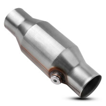 3 Stuks 2,5 Inch Gesponnen Universele Katalysator High Flow Roestvrij Staal 425250 Uitlaatkatalysator