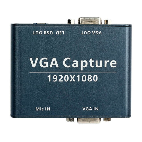 Compatible VGA pour les Systèmes Android, Windows et Linux Capture VGA Vers USB Capture Audio et Vidéo 1080P Entrée VGA