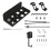 Wall Mount Storage Bracket Space-Saving Stand with Gamepad and Headphone Holder for   5 Slim Black 1