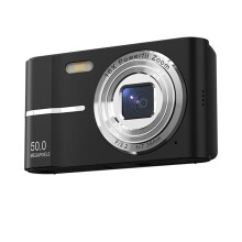 2.4 Inch Retro Digital Camera 4K HD Small Portable CMOS Camera 50MP 16x Video Recorder Camera Black