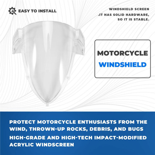 Motorcycle Touring Windshield Windscreen Wind Screen Deflectors Viser Visor for   457 RS457 2024 2025 C 1