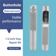 100Pcs Punch Grommets And Tarpaulin Awning Tent Tarp Repair Kit Hole Eyelet New