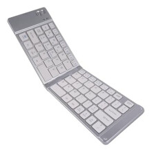 Foldable Keyboard. Portable Ultra-Thin Multi-Device Wireless Keyboard. 66-Key Rechargeable Keyboard
