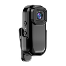 1080P Wifi Camera Portable Body Camera Action Cam Sport DV with Screen Video Recording Camera Back Clip - Black