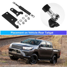 1St Bakre BakluckebräDa Slow Down Support Rod Lift FjäDerben GasdäMpare för Hilux GUN125 Revo 2015-2019
