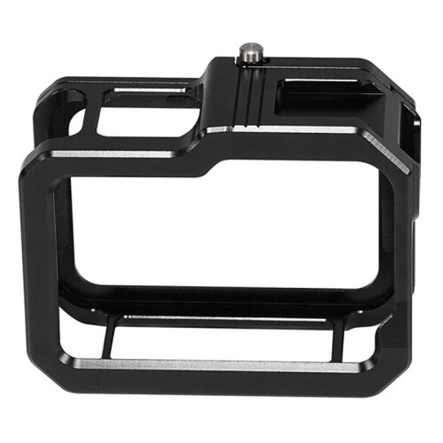 Magnetic Camera Cage Quick Release with Cold Shoe Mount Protective Frame Aluminium for  13/12/11 Action Camera