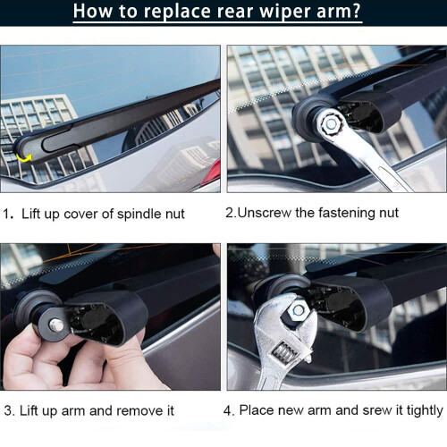 Rear Window Windshield Wiper Arm Blade Set for  Explorer 2011-2018  MKX 2016-2018 BB5Z17526C 2