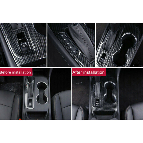 For  Equinox 2018-2021 ABS Carbon Fiber Console Gear Shift Panel Trim 2