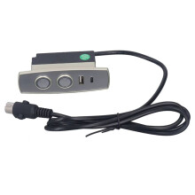 Electric Recliner Controller ABS 2 Button 5 Pin Straight Connectors Electric Sofa Lift Chair Hand Control