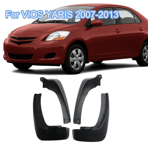 8Pcs Universal Mud Flaps Mudguards  Guards  for  VIOS / YARIS / LIMO / BELTA Sedan 2007-2013 2