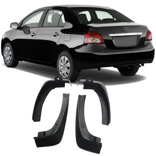 8Pcs Universal Mud Flaps Mudguards  Guards  for  VIOS / YARIS / LIMO / BELTA Sedan 2007-2013 2