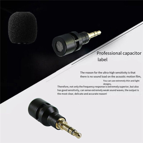 Microphone Condenser Mic Bendable Flexible Active Noise Reduction Sensitive Mic
