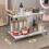 Bathroom Cosmetic Storage Rack, Double-Layer Desktop Dressing Table Shelf, Bedroom Storage and Organization Rack. 6