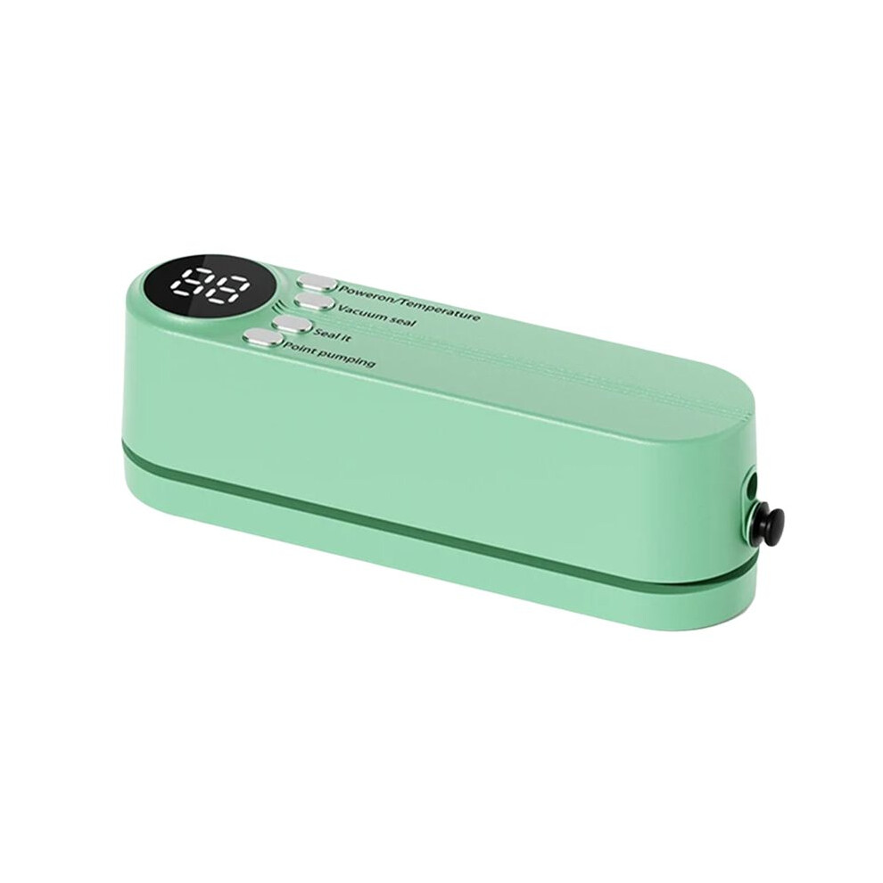 Wireless Fully Automatic Vacuum Sealing Machine Household Small Portable Food Packaging Plastic Sealing Machine Green 6132158510446