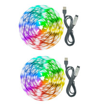 2pcs Led Light Strip 39.37inch USB 5v 5050rgb Waterproof Integrated Light Strip  Tv Background Light