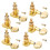 6PCS Guitar Tuner Pegs Set Guitar Tuner Tuners  Guitar Replacement Buttons Knobs 5