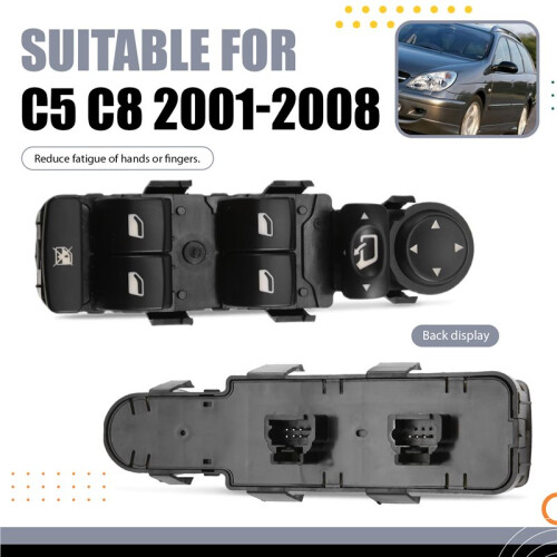 Master Power Window  Control Button for  807  C5 C8 2001-2008 6554.HQ