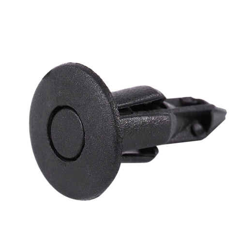 500Pcs Car Molding Door  5mm Hole Plastic Rivets Fixing Black.