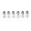 6-Pack E12 to E14 White Bulb Converter LED Light Holder Lamp Adapter Socket Changer High Quality 1