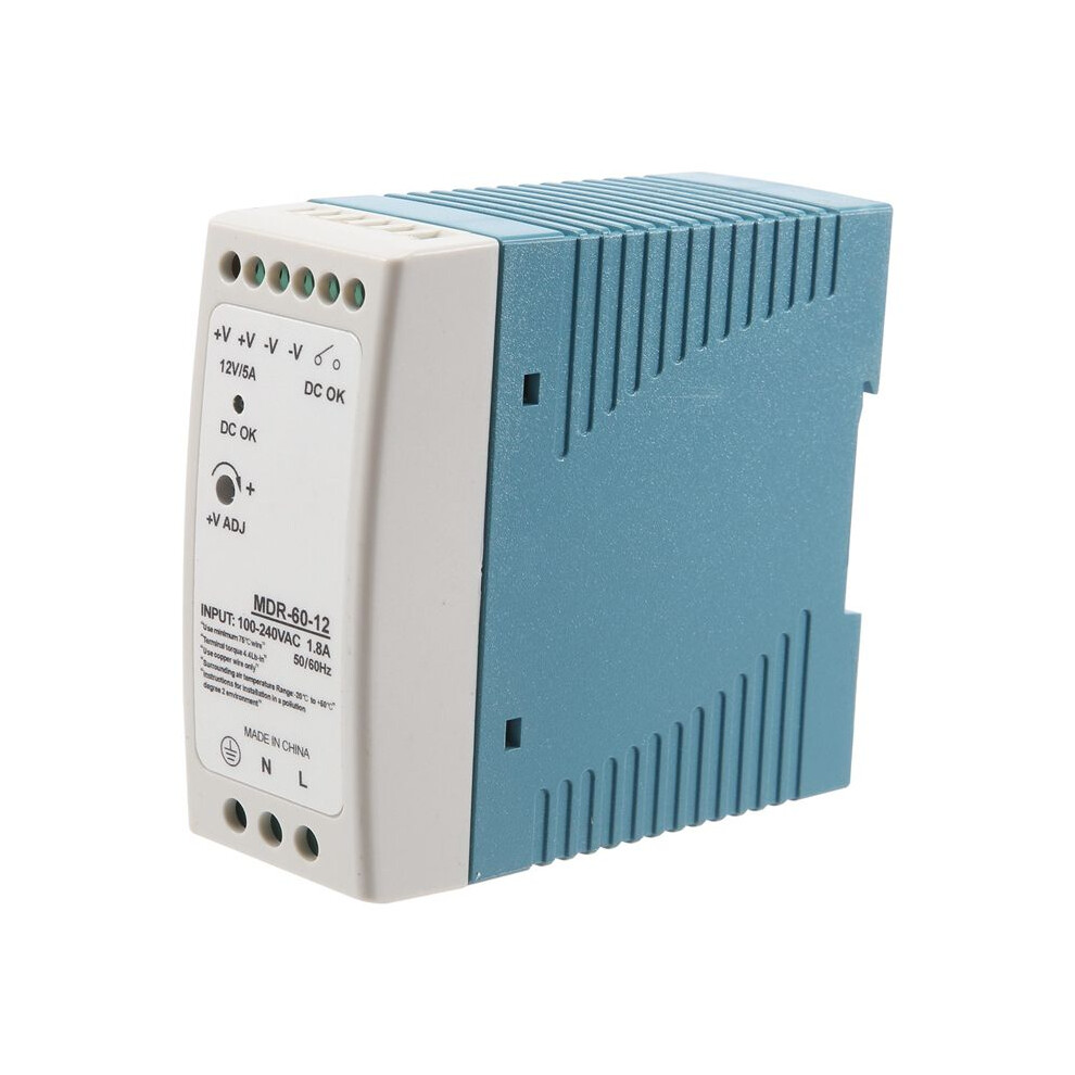 Mdr-60 12V 60W Din Rail Power Supply Ac- Driver Voltage Regulator Power Suply 110V 220V 4713236283197