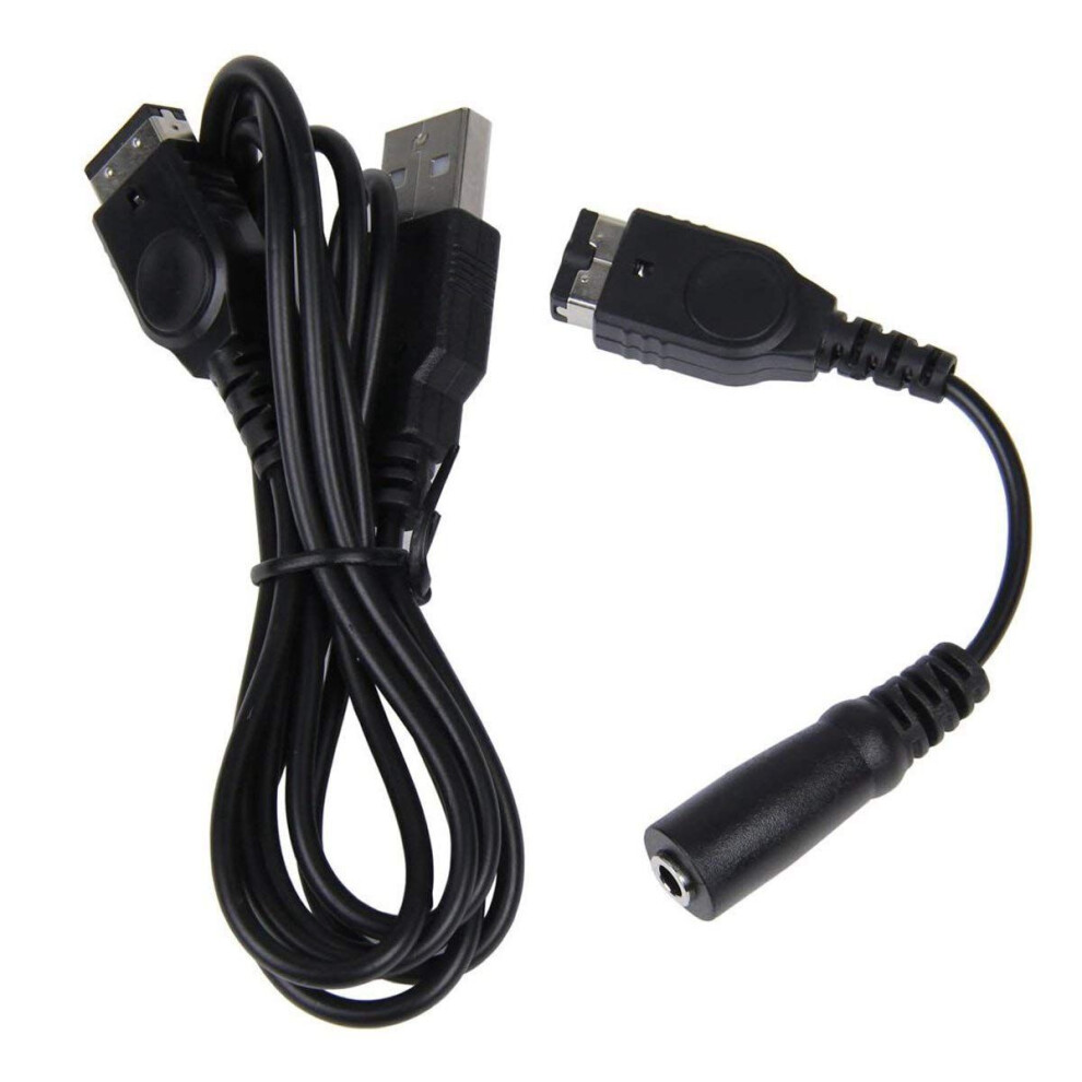 Charger Cable And 3.5Mm Headphone Earphone Jack Adapter Cord Cable For Gameboy Advance Sp 6131797837143