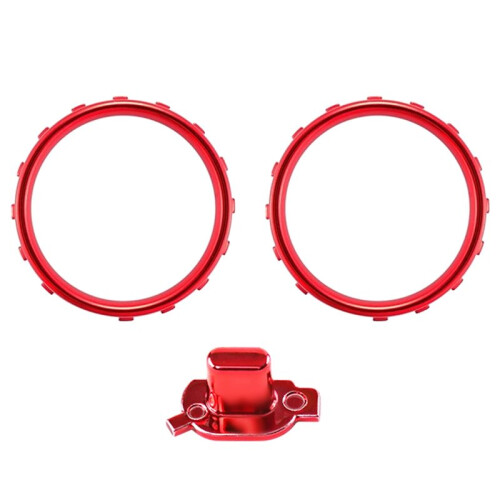 3Pcs Accent Rings Accessories Profile  Buttons Matte Chrome Plated for  One Elite Series 2 Game Controller C 1