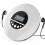 Portable CD Player MP3 Music Player with Stereo Earbuds and  Output CD Player with LCD Display White 1