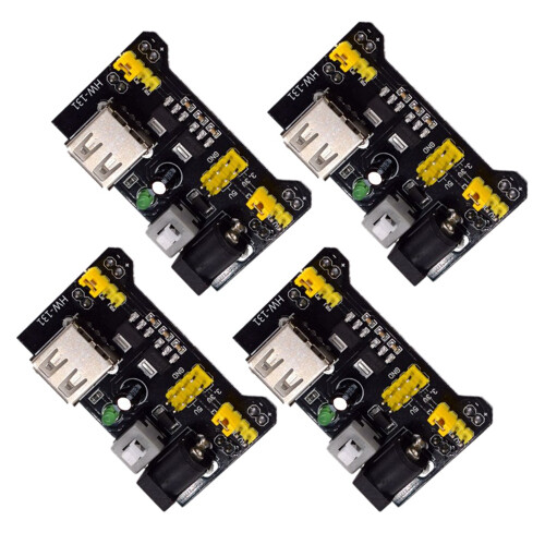 4Pcs HW-131 Breadboard Power Module Breadboard Special Power Module Kompatibel mit 5 3.3V für Breadboards