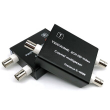 AHD TVI CVI Videomultiplexer för CCTV-Kamera 2Ch Koaxial Videokonverterare för Hdcvi 1080P