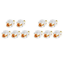 10 Pack BNC Buchsen Einsatz für BNC Kabel, Wand Buchse, BNC Einsatz, F/F SDI Kabel Buchsen Adapter mit TV Buchse